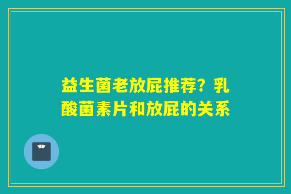 益生菌老放屁推荐？乳酸菌素片和放屁的关系