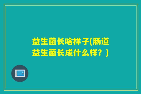 益生菌长啥样子(肠道益生菌长成什么样？)