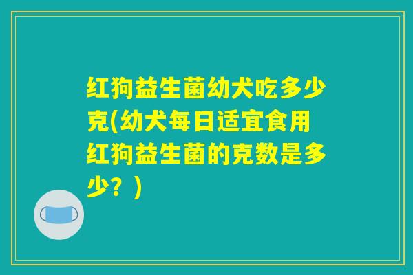 红狗益生菌幼犬吃多少克(幼犬每日适宜食用红狗益生菌的克数是多少?) 红狗益生菌幼犬吃多少克(幼犬每日适宜食用红狗益生菌的克数是多少?)
