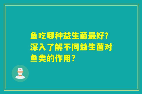 鱼吃哪种益生菌最好？深入了解不同益生菌对鱼类的作用？