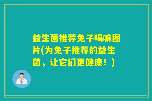 益生菌推荐兔子喝嘛图片(为兔子推荐的益生菌，让它们更健康！)