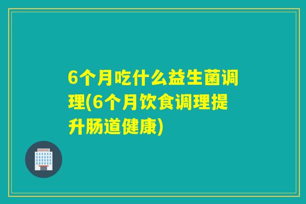 6个月吃什么益生菌调理(6个月饮食调理提升肠道健康)