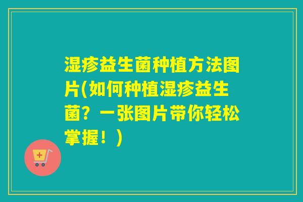 详细阅读:湿疹益生菌种植方法图片(如何种植湿疹益生菌?一张图片带你轻松掌握!) 湿疹益生菌种植方法图片(如何种植湿疹益生菌?一张图片带你轻松掌握!)