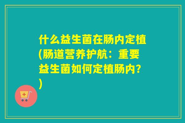 什么益生菌在肠内定植(肠道营养护航:重要益生菌如何定植肠内?) 什么益生菌在肠内定植(肠道营养护航:重要益生菌如何定植肠内?)