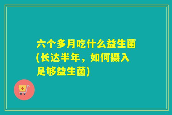 六个多月吃什么益生菌(长达半年，如何摄入足够益生菌)