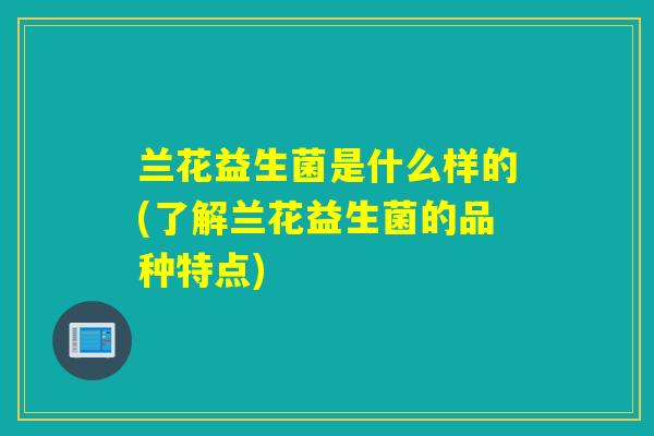 兰花益生菌是什么样的(了解兰花益生菌的品种特点) 兰花益生菌是什么样的(了解兰花益生菌的品种特点)