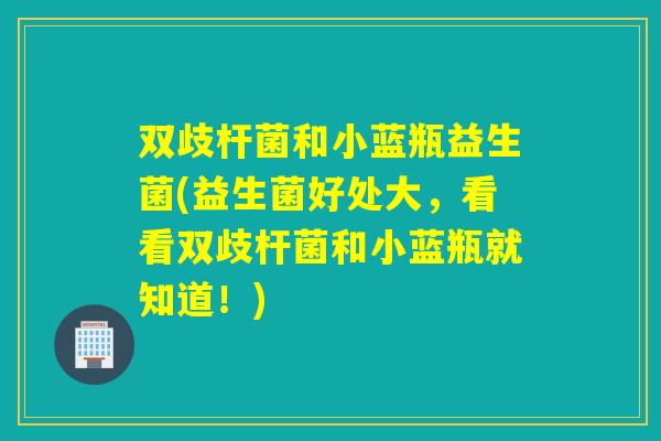 双歧杆菌和小蓝瓶益生菌(益生菌好处大，看看双歧杆菌和小蓝瓶就知道！)