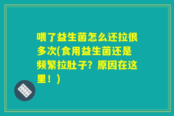 喂了益生菌怎么还拉很多次(食用益生菌还是频繁拉肚子？原因在这里！)