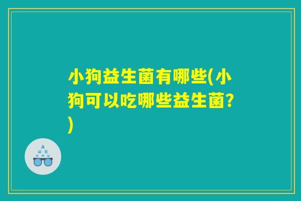 小狗益生菌有哪些(小狗可以吃哪些益生菌?) 小狗益生菌有哪些(小狗可以吃哪些益生菌?)