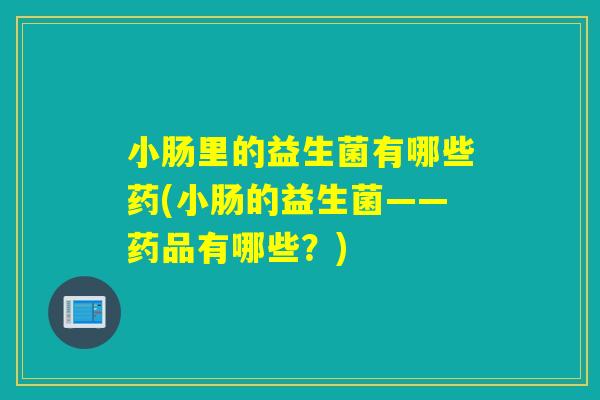 小肠里的益生菌有哪些药(小肠的益生菌——药品有哪些？)