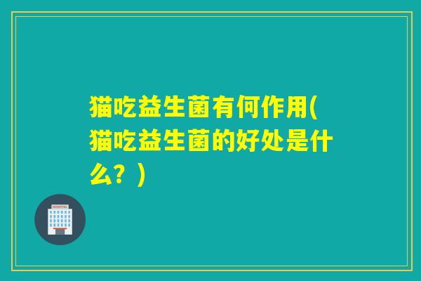 猫吃益生菌有何作用(猫吃益生菌的好处是什么?) 猫吃益生菌有何作用(猫吃益生菌的好处是什么?)