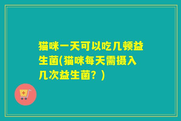 猫咪一天可以吃几顿益生菌(猫咪每天需摄入几次益生菌？)