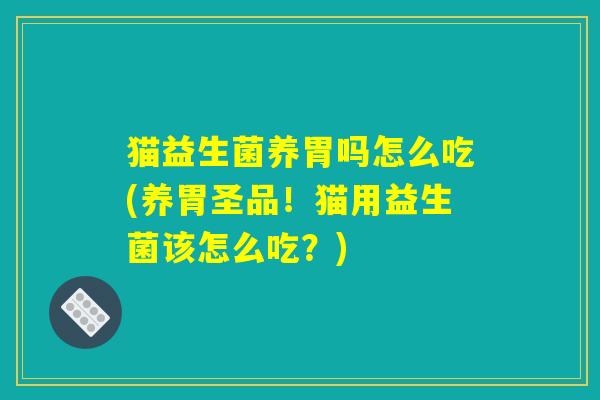猫益生菌养胃吗怎么吃(养胃圣品！猫用益生菌该怎么吃？)