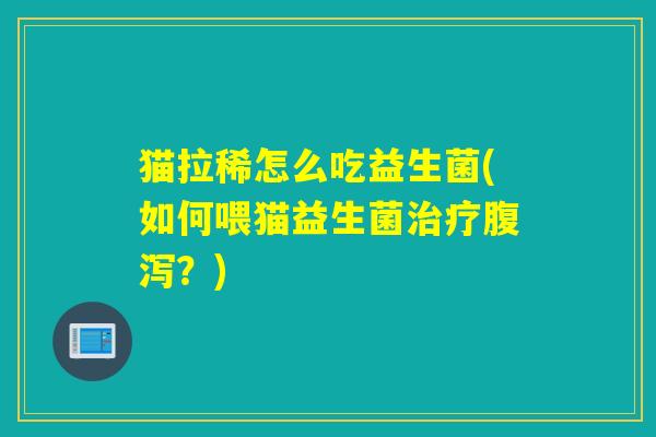 猫拉稀怎么吃益生菌(如何喂猫益生菌治疗腹泻？)