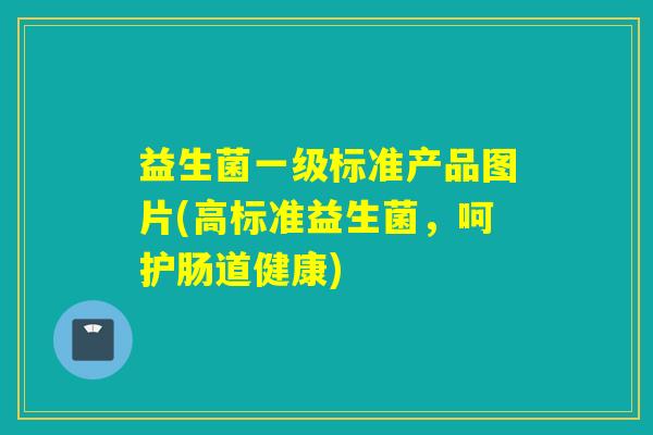 益生菌一级标准产品图片(高标准益生菌，呵护肠道健康)