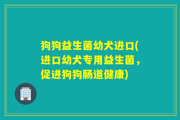 狗狗益生菌幼犬进口(进口幼犬专用益生菌,促进狗狗肠道健康) 狗狗益生菌幼犬进口(进口幼犬专用益生菌,促进狗狗肠道健康)