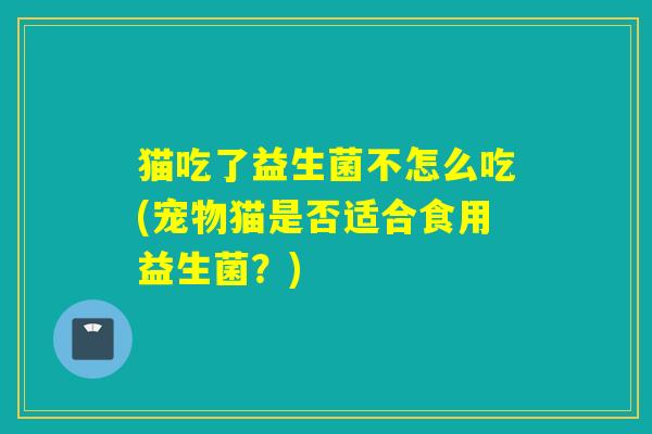 猫吃了益生菌不怎么吃(宠物猫是否适合食用益生菌？)