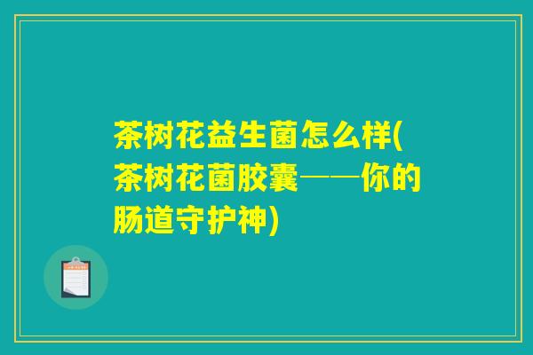 茶树花益生菌怎么样(茶树花菌胶囊──你的肠道守护神)