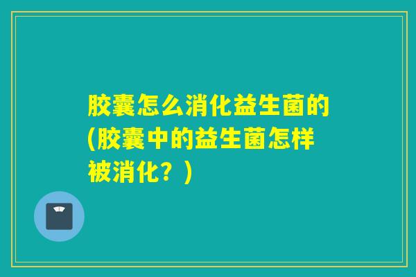 胶囊怎么消化益生菌的(胶囊中的益生菌怎样被消化?) 胶囊怎么消化益生菌的(胶囊中的益生菌怎样被消化?)