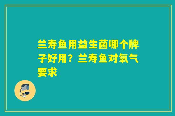 兰寿鱼用益生菌哪个牌子好用？兰寿鱼对氧气要求