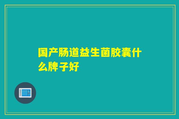 国产肠道益生菌胶囊什么牌子好