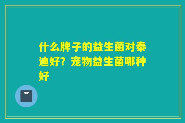 什么牌子的益生菌对泰迪好？宠物益生菌哪种好