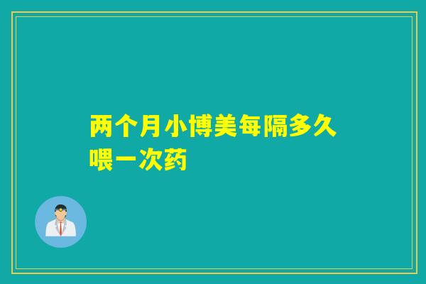 两个月小博美每隔多久喂一次药