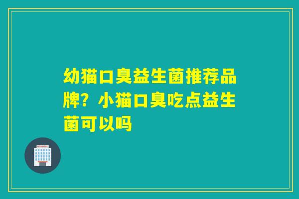 幼猫口臭益生菌推荐品牌？小猫口臭吃点益生菌可以吗