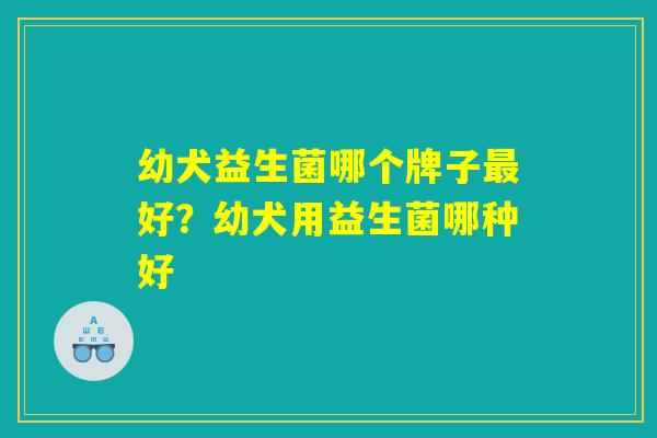 幼犬益生菌哪个牌子最好？幼犬用益生菌哪种好