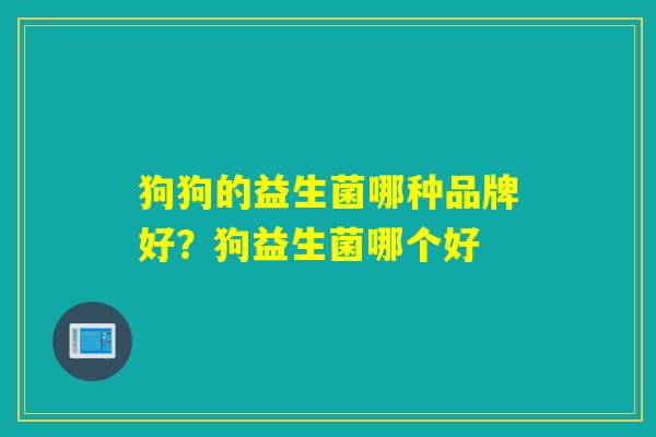 狗狗的益生菌哪种品牌好?狗益生菌哪个好 狗狗的益生菌哪种品牌好?狗益生菌哪个好