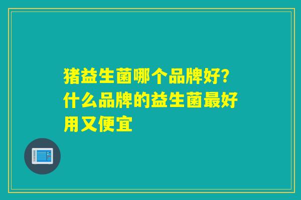 猪益生菌哪个品牌好？什么品牌的益生菌最好用又便宜
