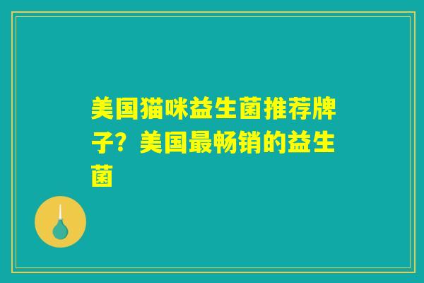 美国猫咪益生菌推荐牌子？美国最畅销的益生菌