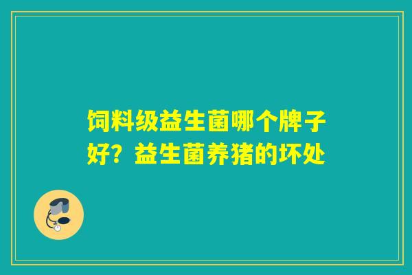 饲料级益生菌哪个牌子好？益生菌养猪的坏处