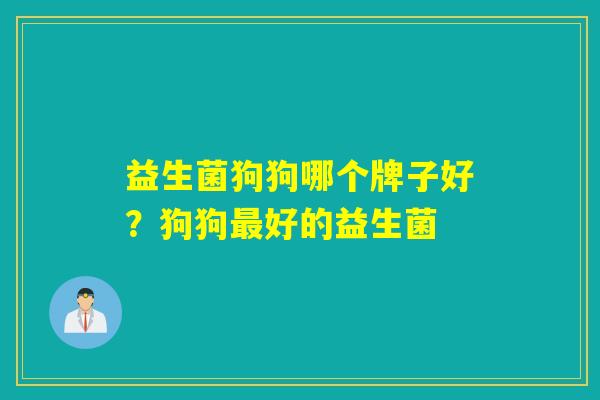 益生菌狗狗哪个牌子好?狗狗好的益生菌 益生菌狗狗哪个牌子好?狗狗好的益生菌