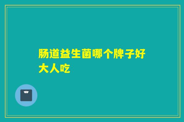 肠道益生菌哪个牌子好大人吃