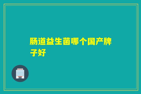肠道益生菌哪个国产牌子好