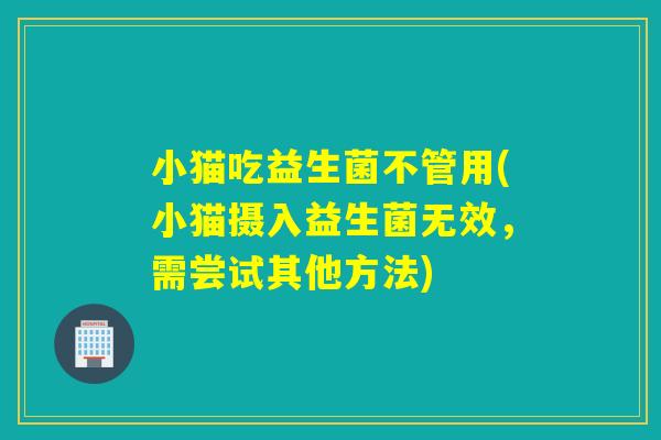 小猫吃益生菌不管用(小猫摄入益生菌无效，需尝试其他方法)
