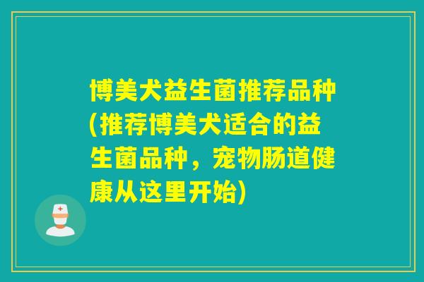 博美犬益生菌推荐品种(推荐博美犬适合的益生菌品种，宠物肠道健康从这里开始)