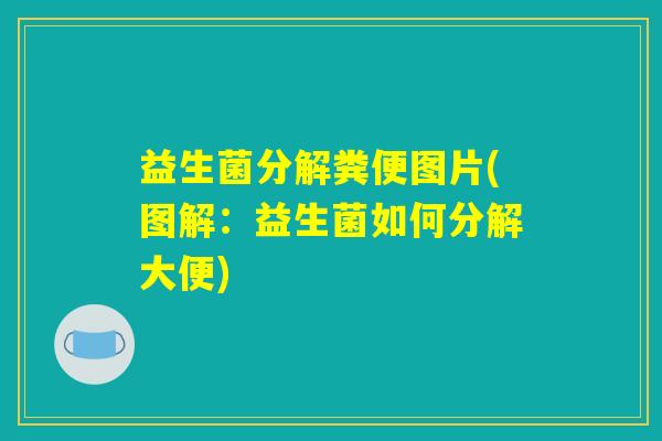 益生菌分解粪便图片(图解：益生菌如何分解大便)