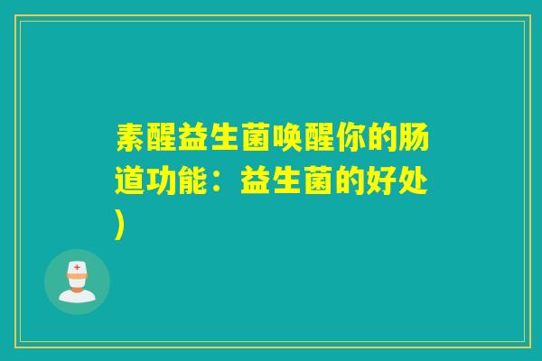 素醒益生菌唤醒你的肠道功能：益生菌的好处)