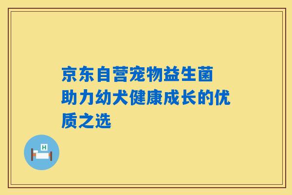 京东自营宠物益生菌 助力幼犬健康成长的优质之选