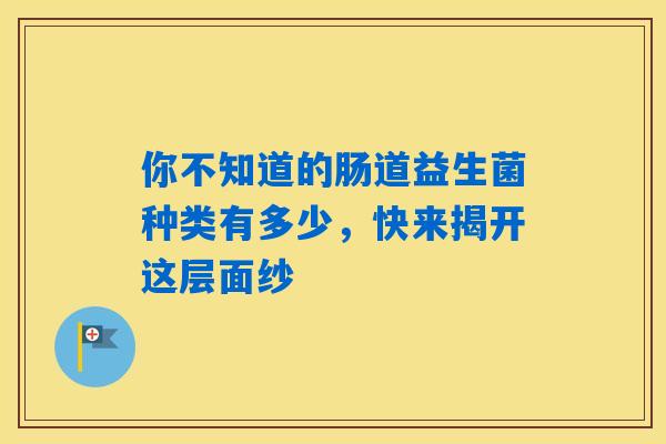 你不知道的肠道益生菌种类有多少，快来揭开这层面纱