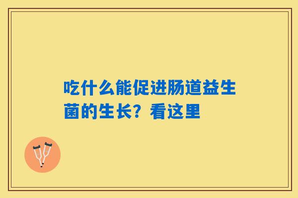 吃什么能促进肠道益生菌的生长?看这里 吃什么能促进肠道益生菌的生长?看这里
