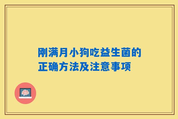 刚满月小狗吃益生菌的正确方法及注意事项 刚满月小狗吃益生菌的正确方法及注意事项